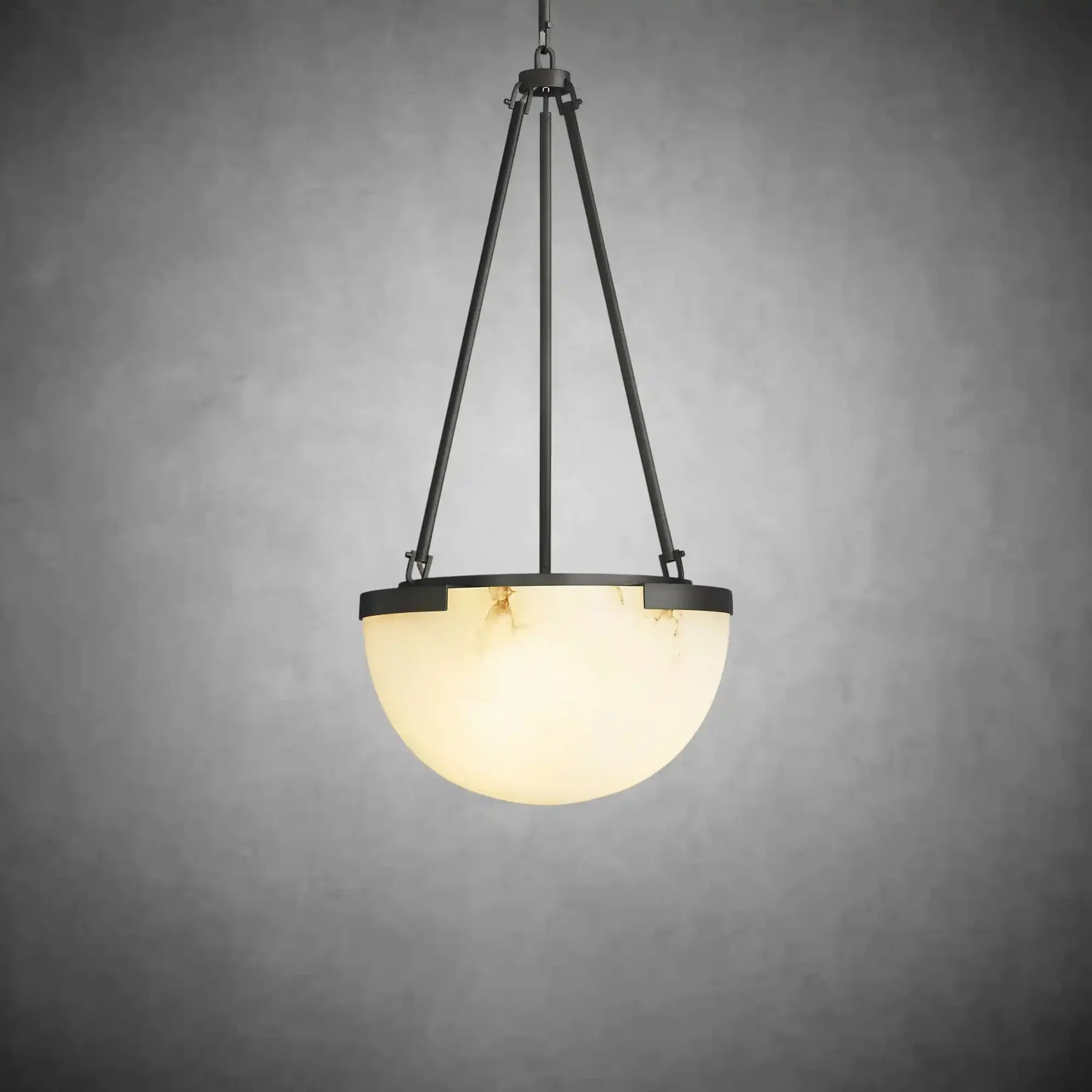 Modern Alabaster Globe Pendant Light