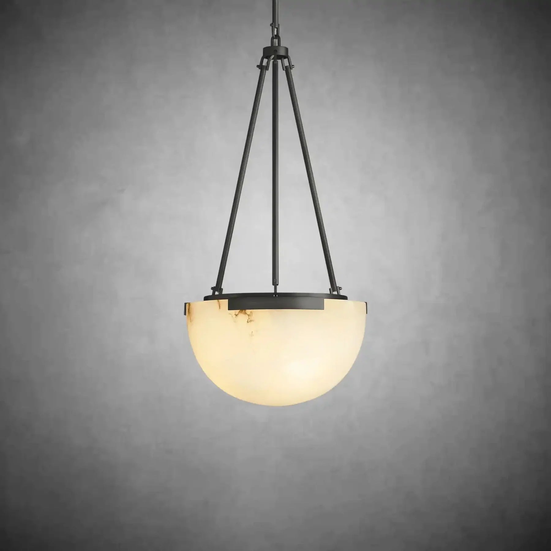 Modern Alabaster Globe Pendant Light