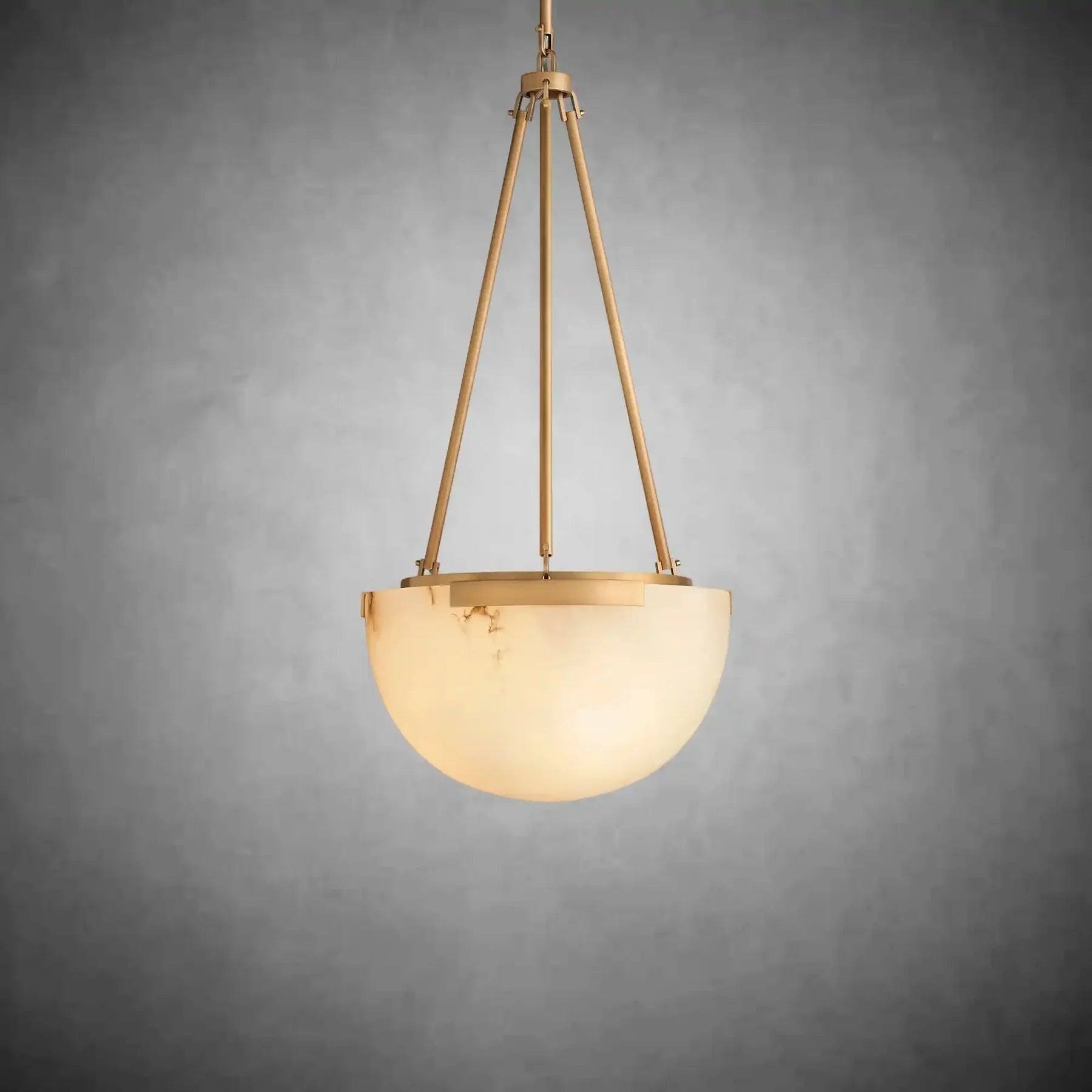 Modern Alabaster Globe Pendant Light