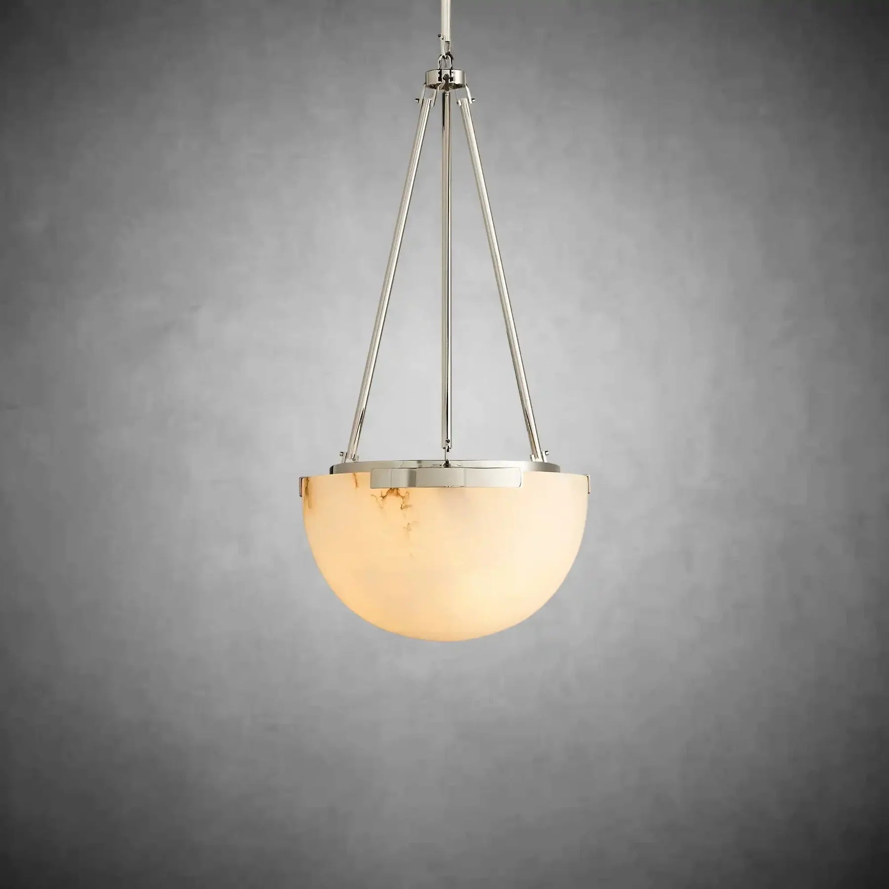 Modern Alabaster Globe Pendant Light