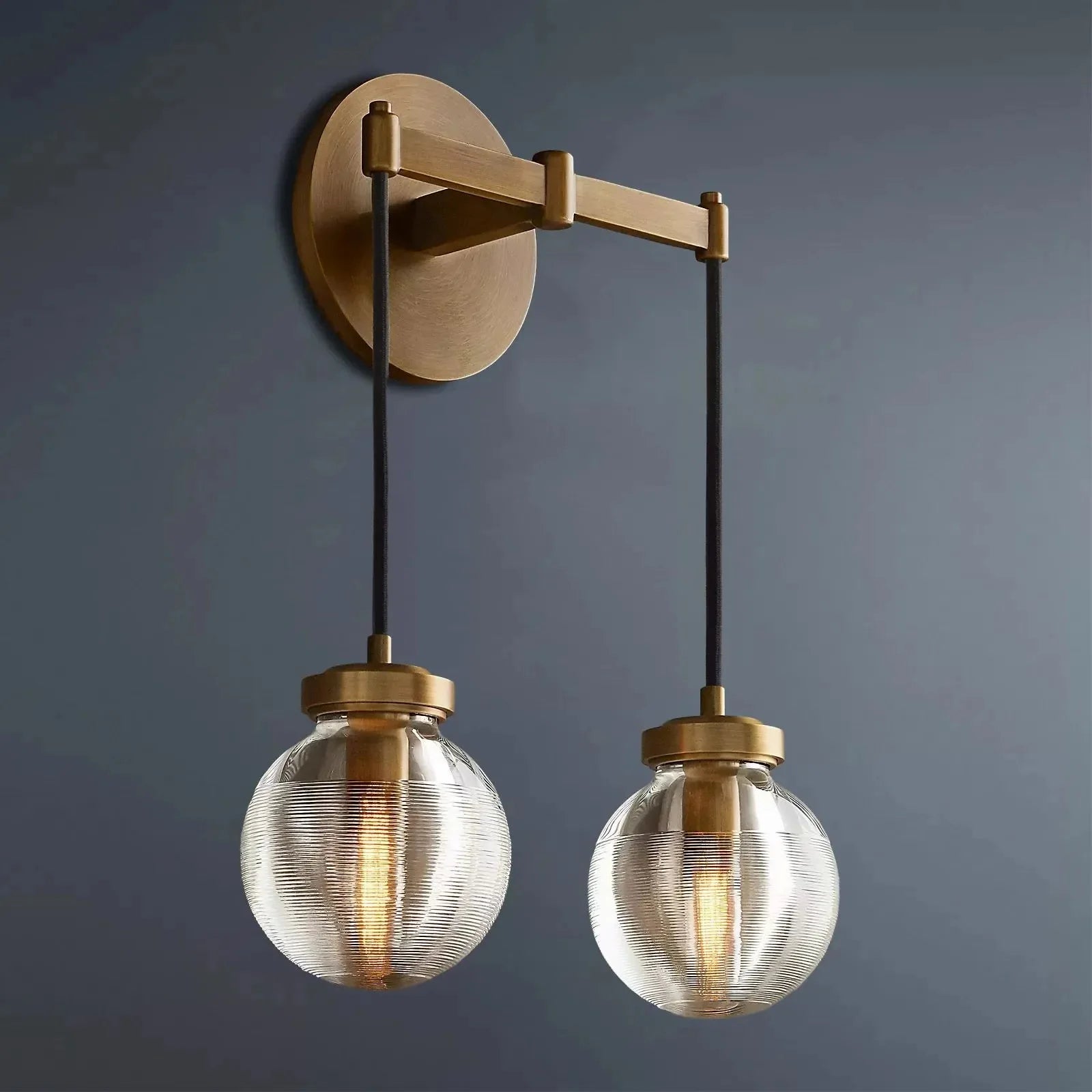 Pearl Glass Double Sconce