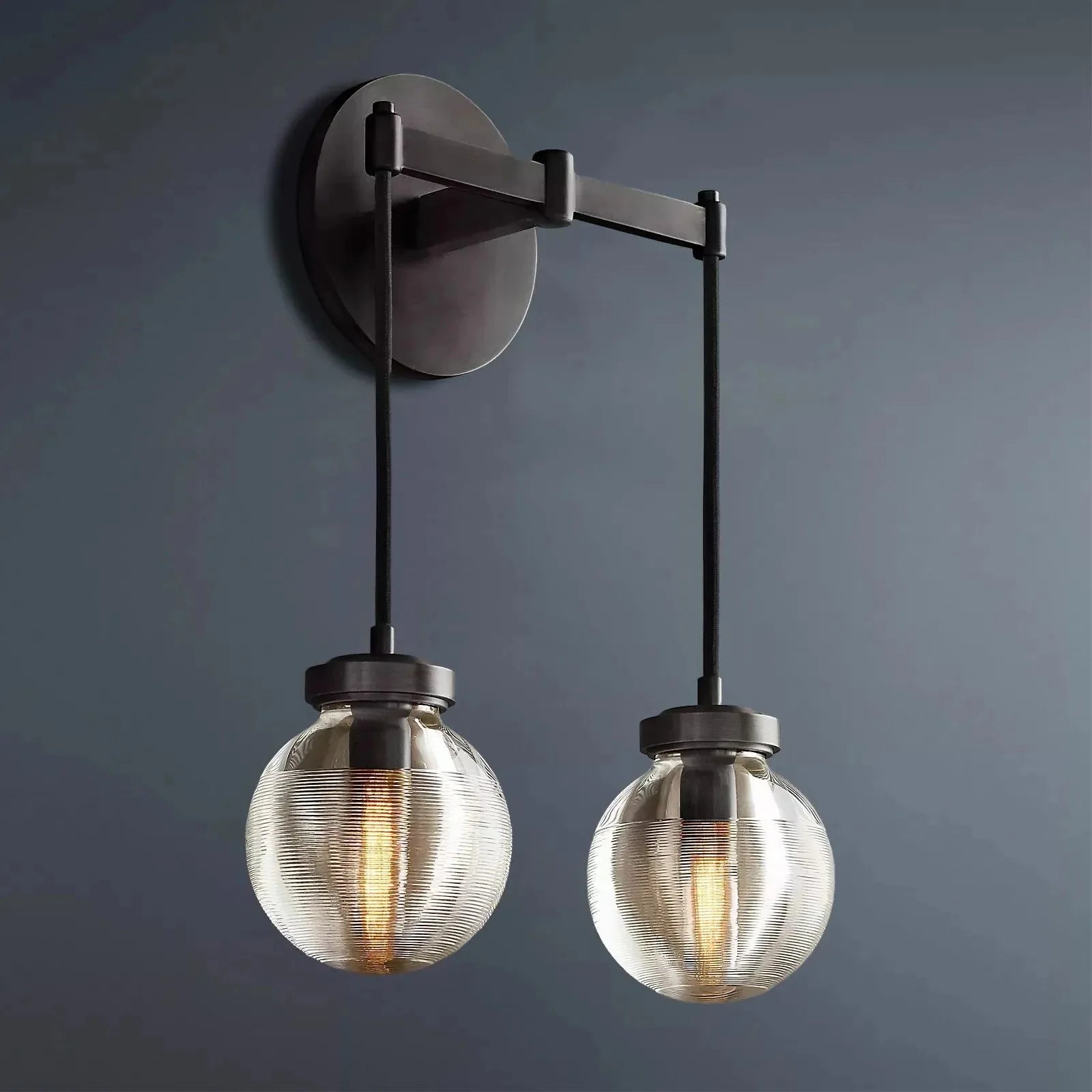 Pearl Glass Double Sconce