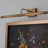Battery Modern Brass LED Cordless Slimline Picture Light 24"