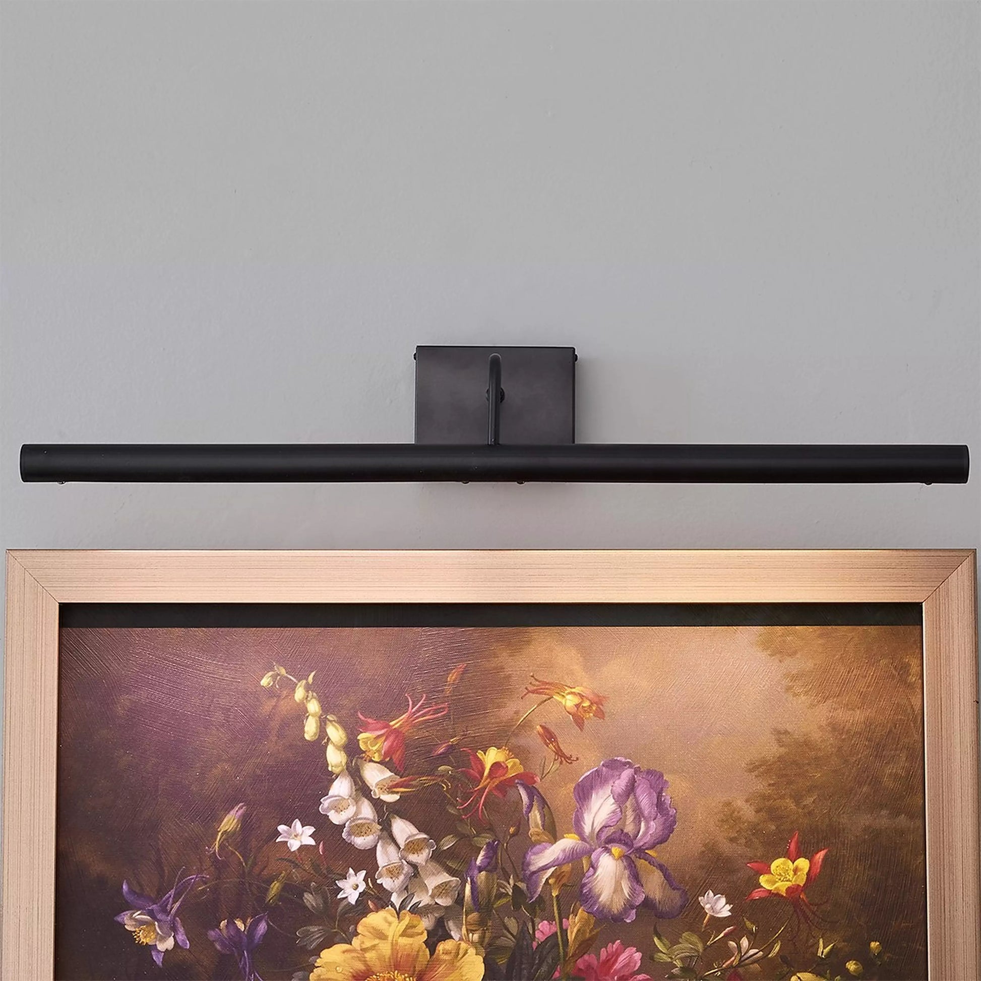 Battery Modern Brass LED Cordless Slimline Picture Light 24"