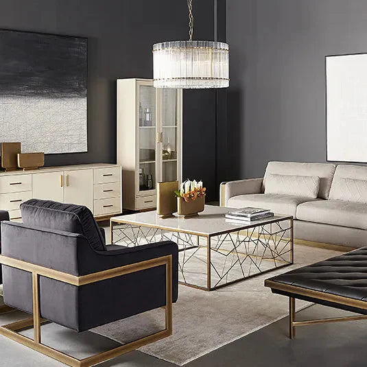 San Marco Modern Glass Round Chandelier 22"