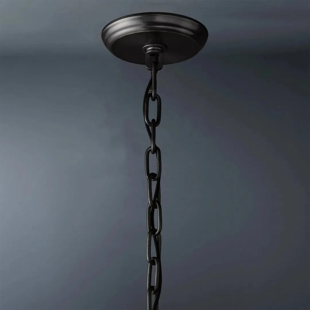 San Marco Modern Glass Round Chandelier 37"