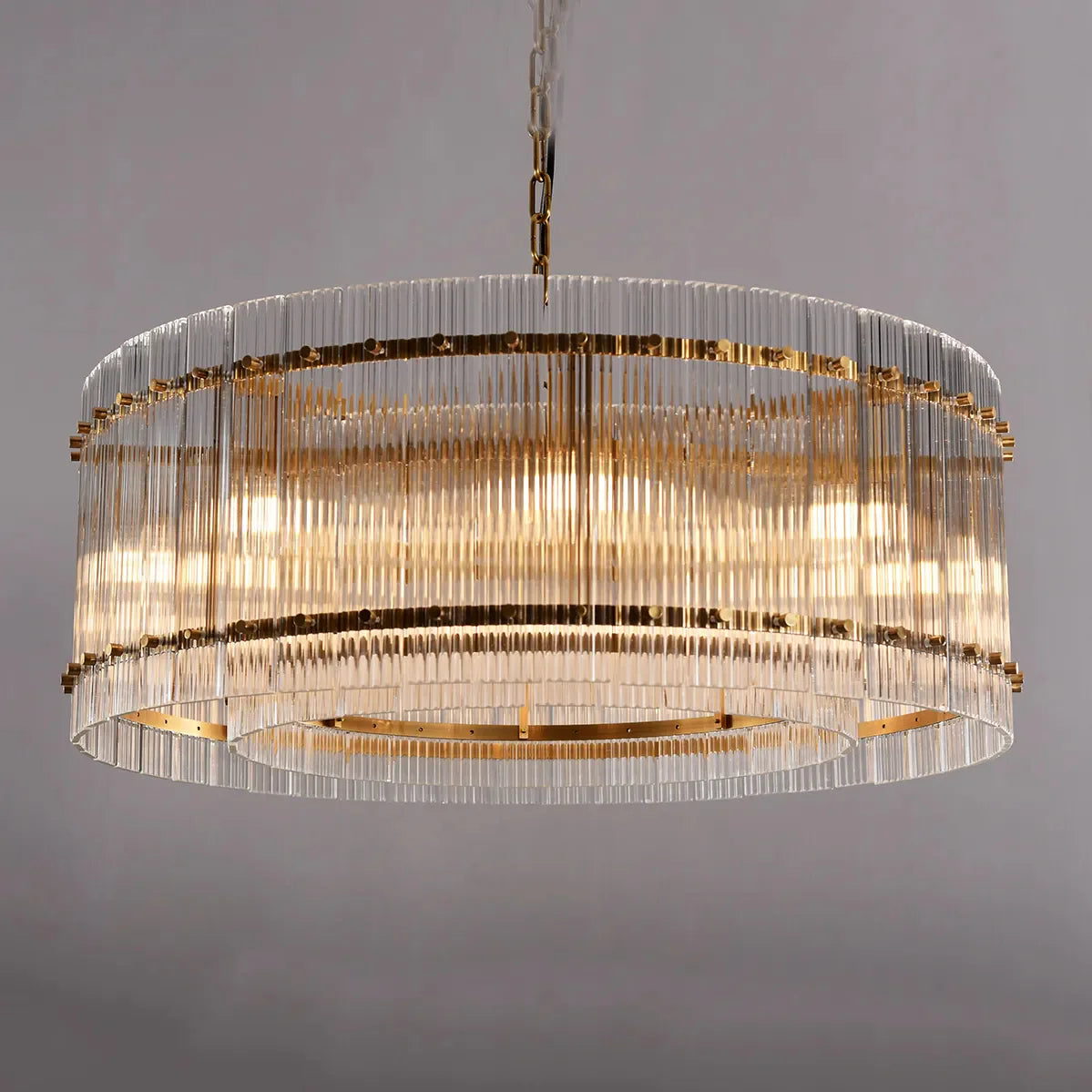 San Marco Modern Glass Round Chandelier 48"