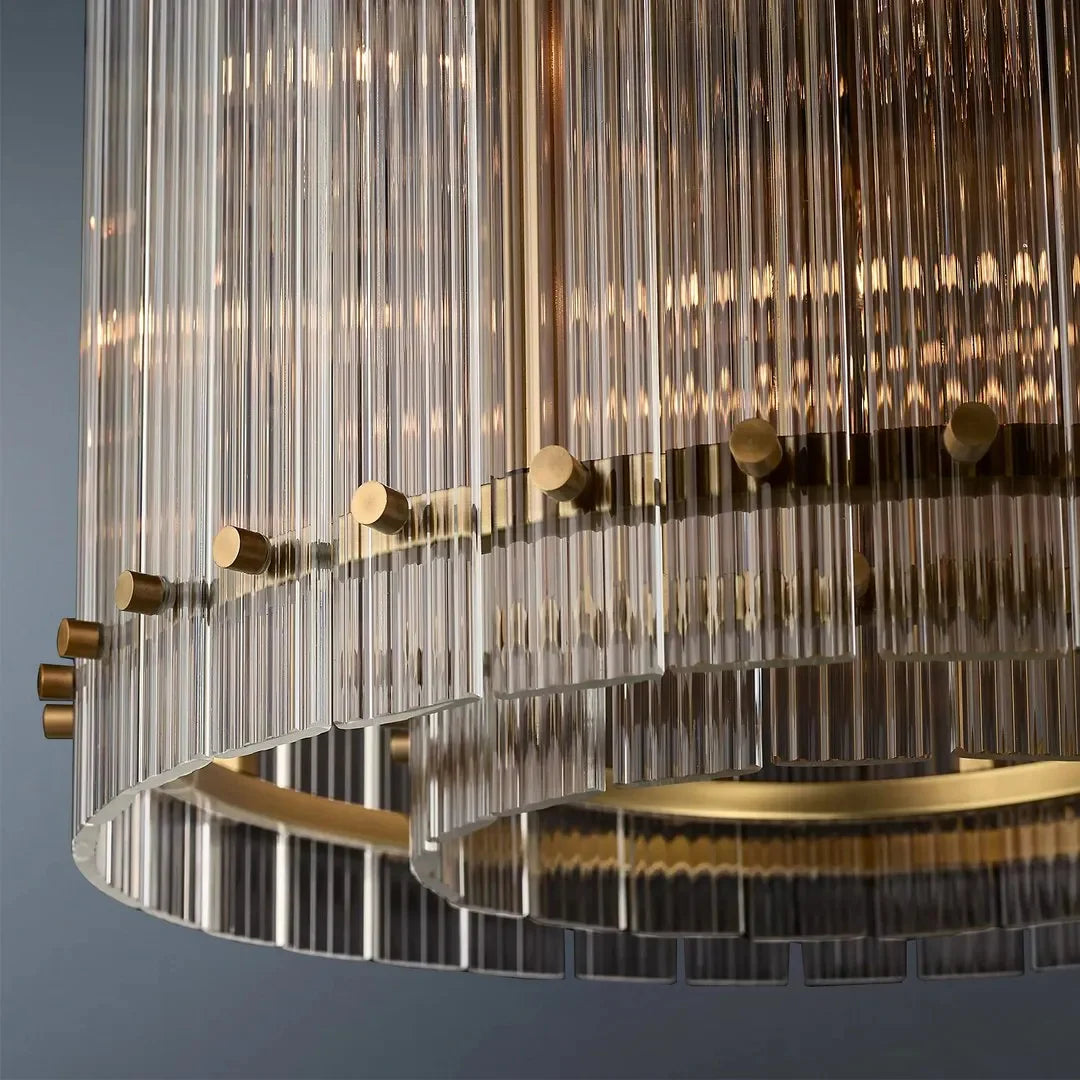 San Marco Modern Glass Round Chandelier 48"