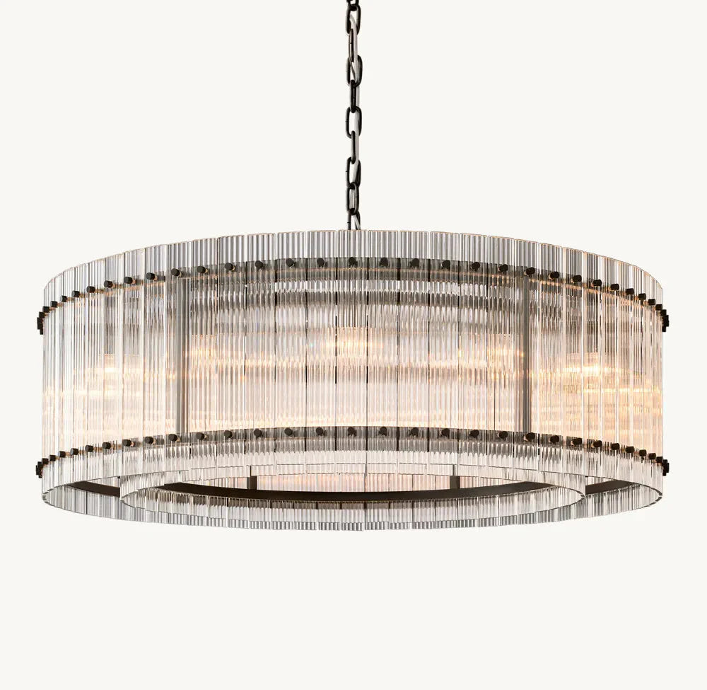 San Marco Modern Glass Round Chandelier 48"