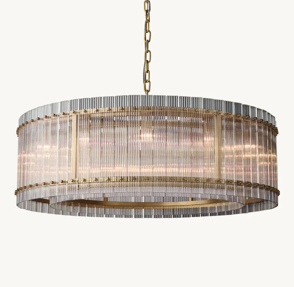 San Marco Modern Glass Round Chandelier 48"