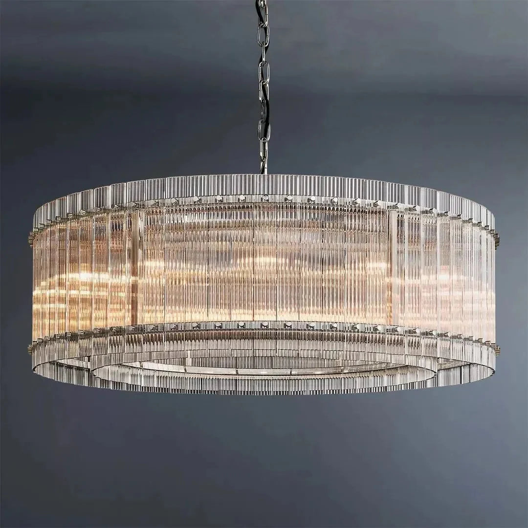 San Marco Modern Glass Round Chandelier 48"