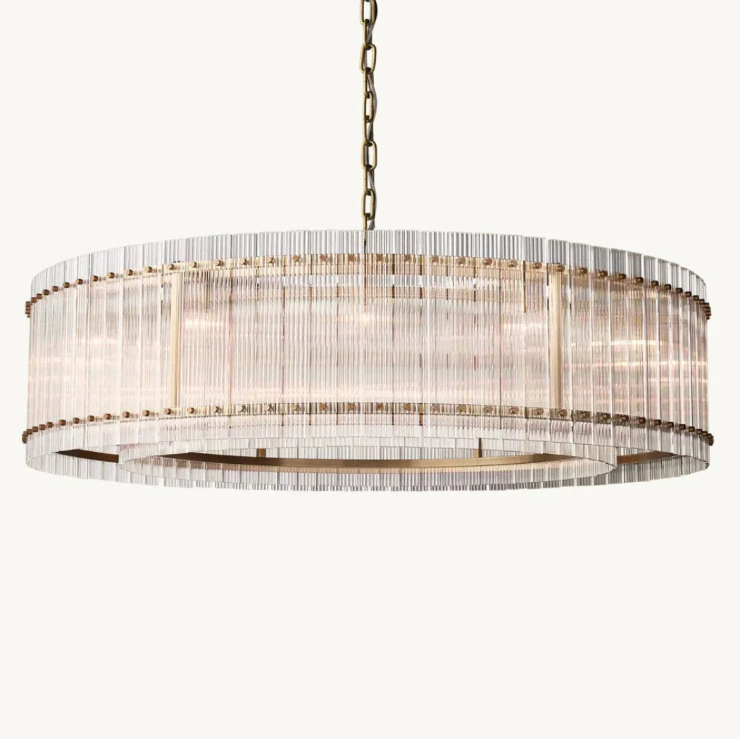 San Marco Modern Glass Round Chandelier 60"