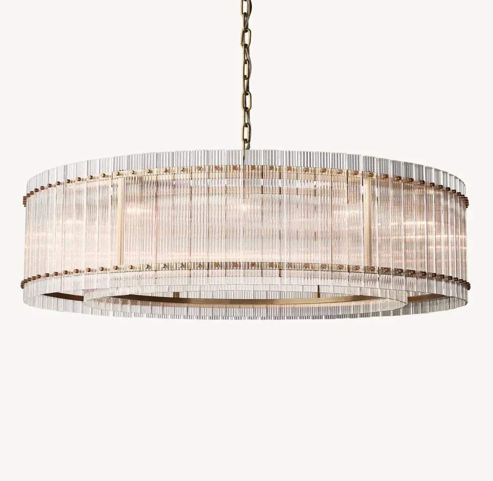 San Marco Modern Glass Round Chandelier 60"