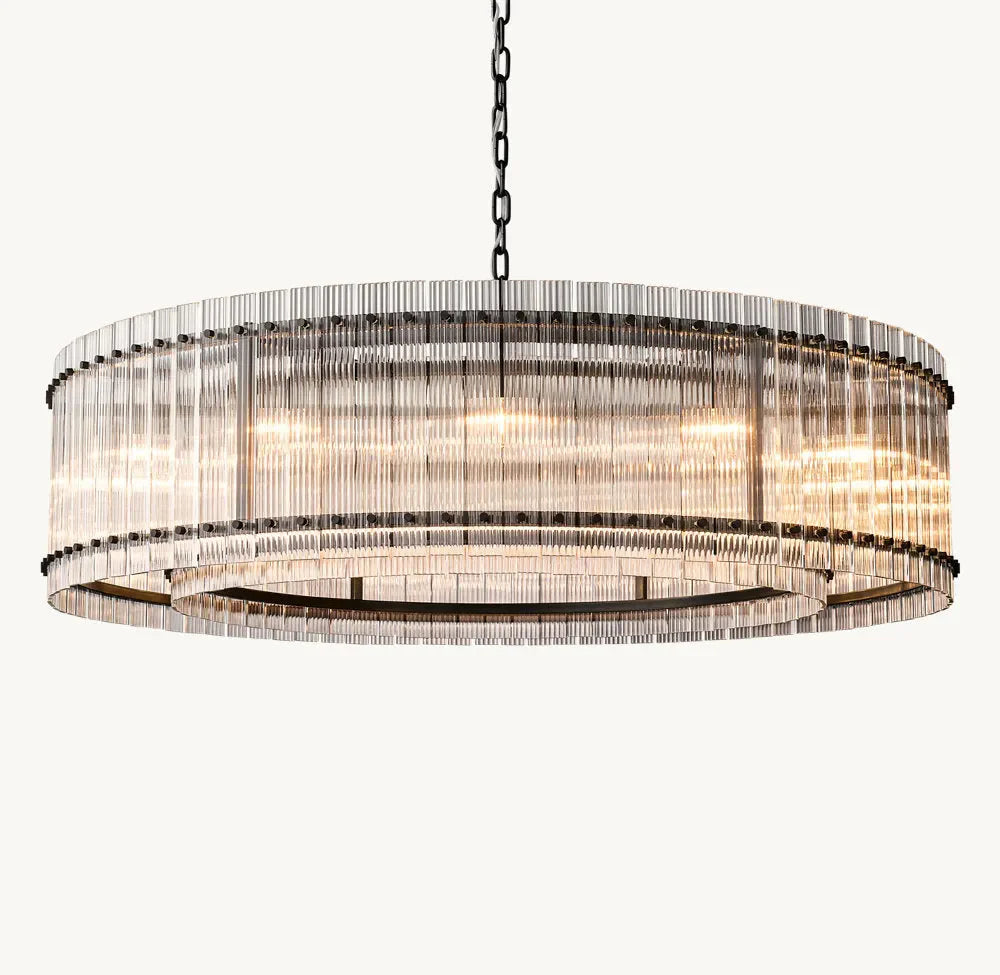 San Marco Modern Glass Round Chandelier 60"