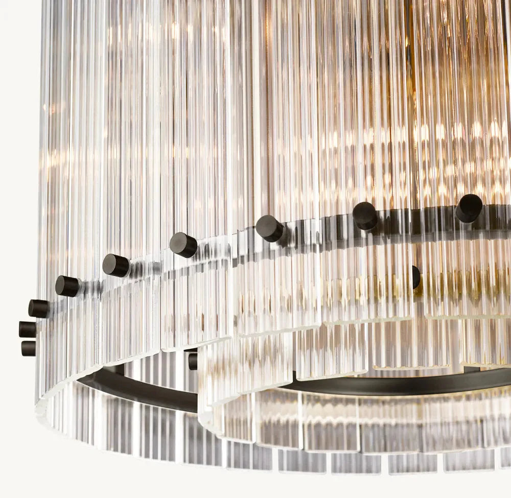 San Marco Modern Glass Round Chandelier 60"