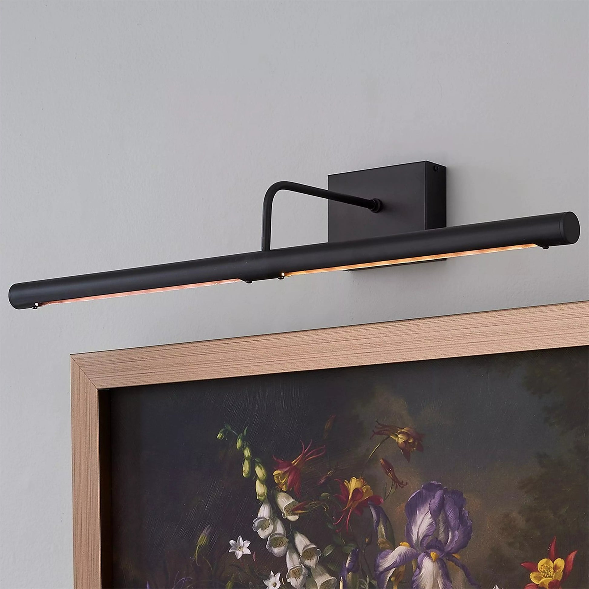 Battery Modern Brass LED Cordless Slimline Picture Light 24"