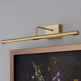 Battery Modern Brass LED Cordless Slimline Picture Light 24"