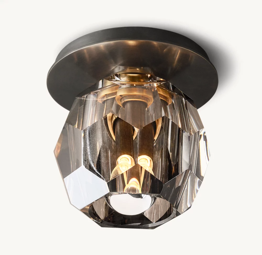 Boule De Modern Smoke Flushmount