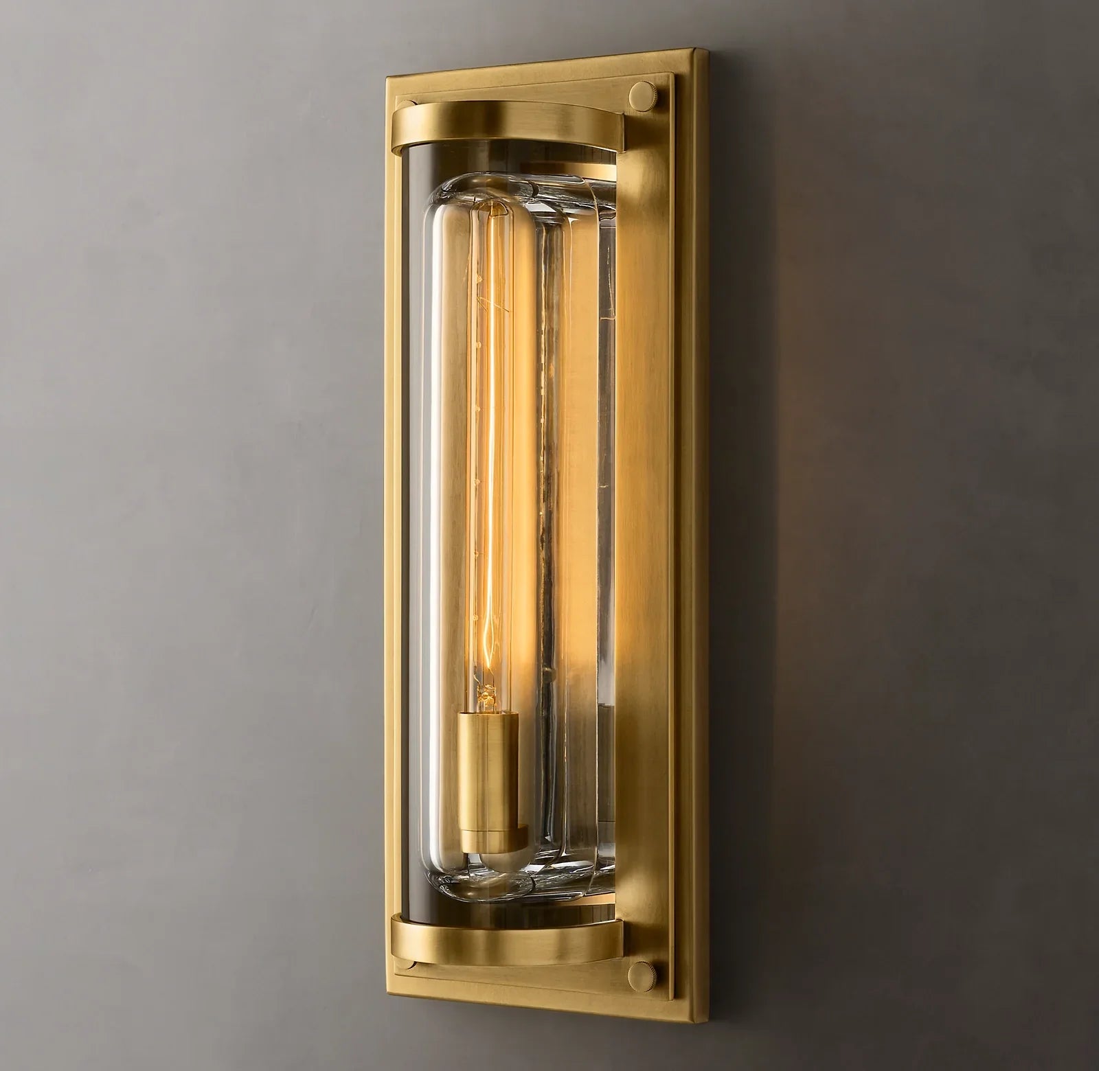 Saviles Modern Grand Round Sconce H20"