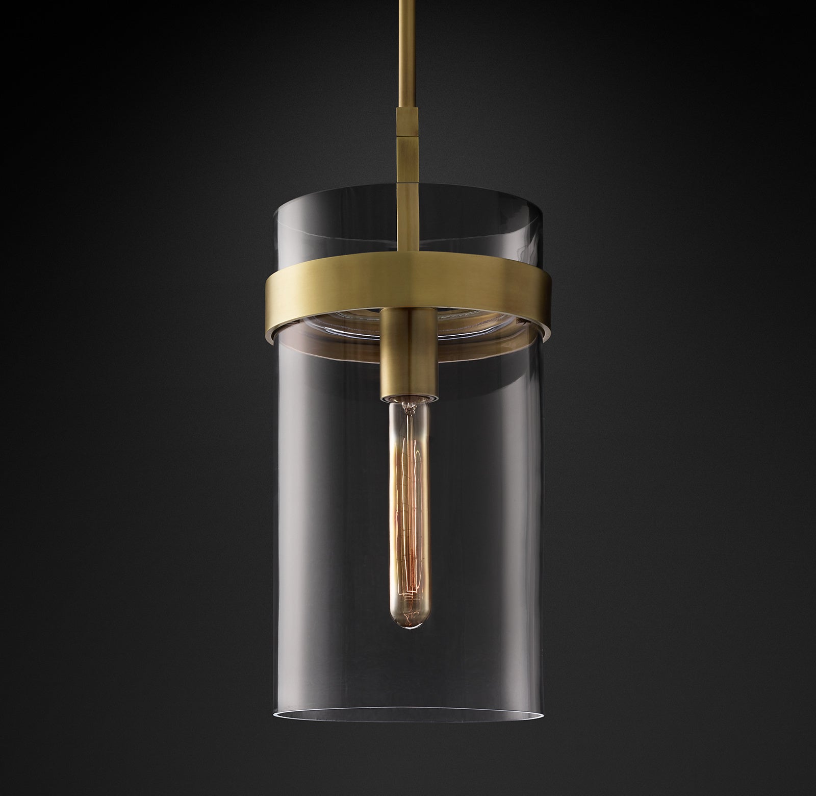 Ravelle Modern Glass Pendant 8"