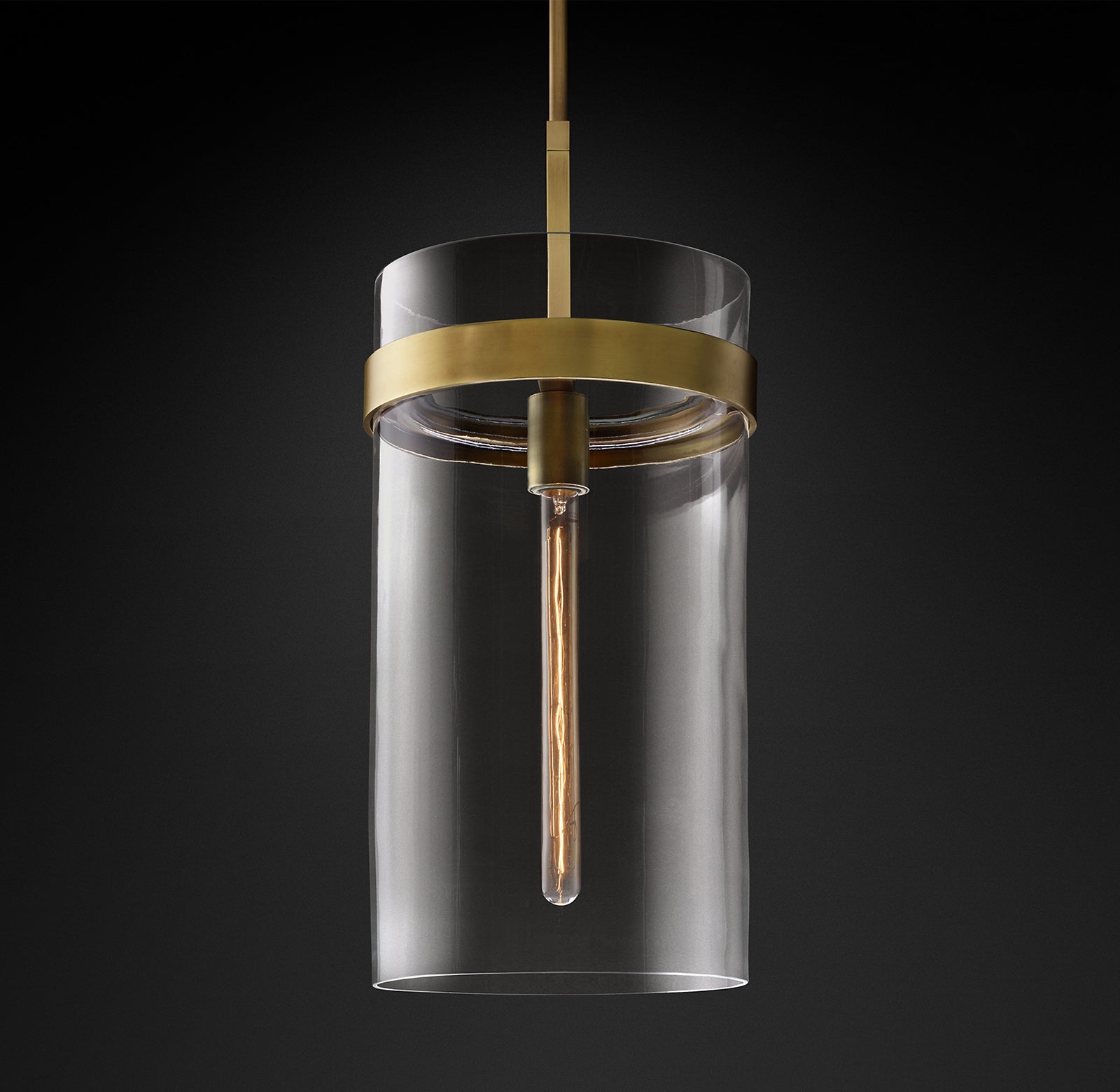 Ravelle Modern Glass Pendant 10"