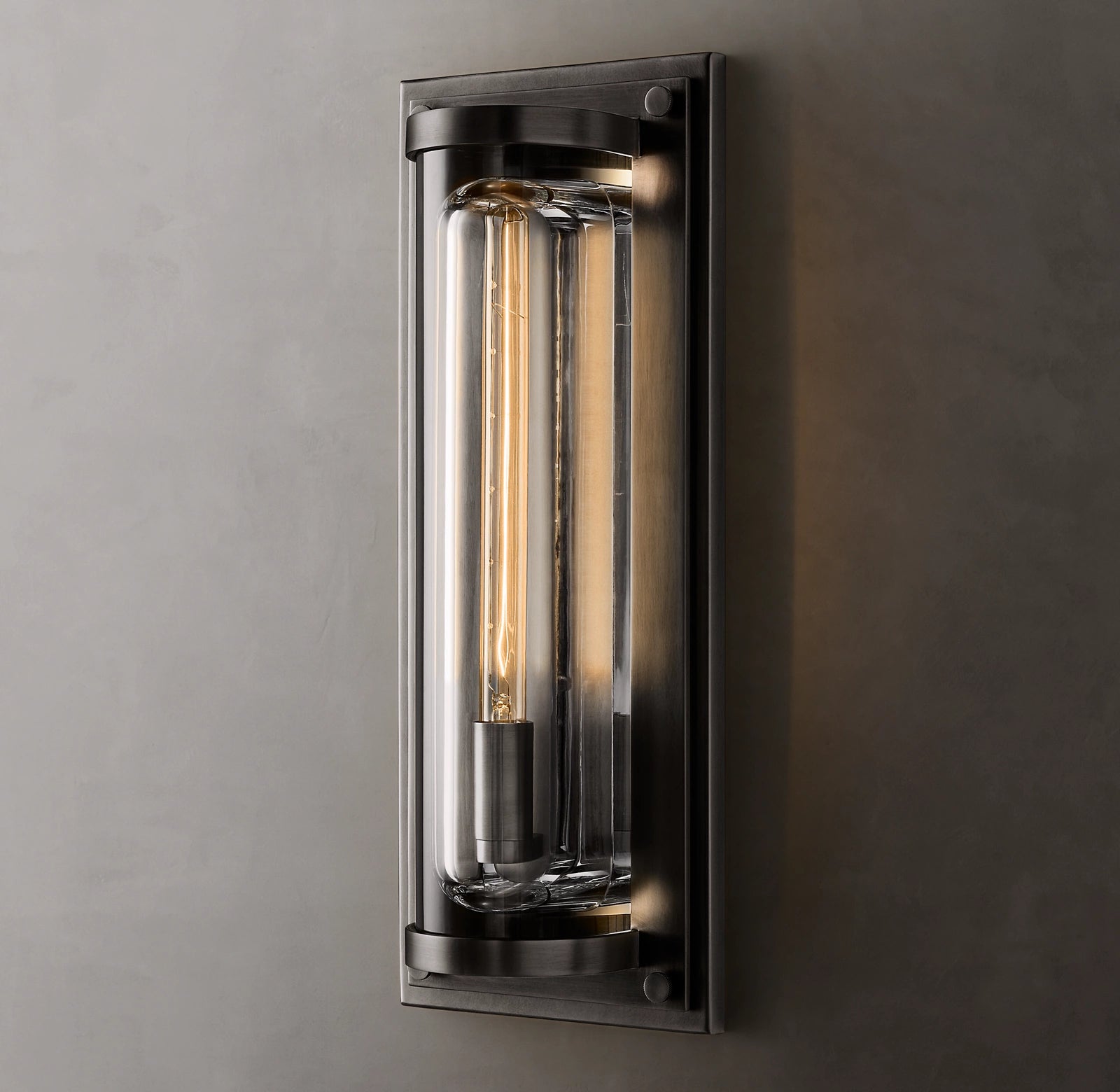 Saviles Modern Grand Round Sconce H20"