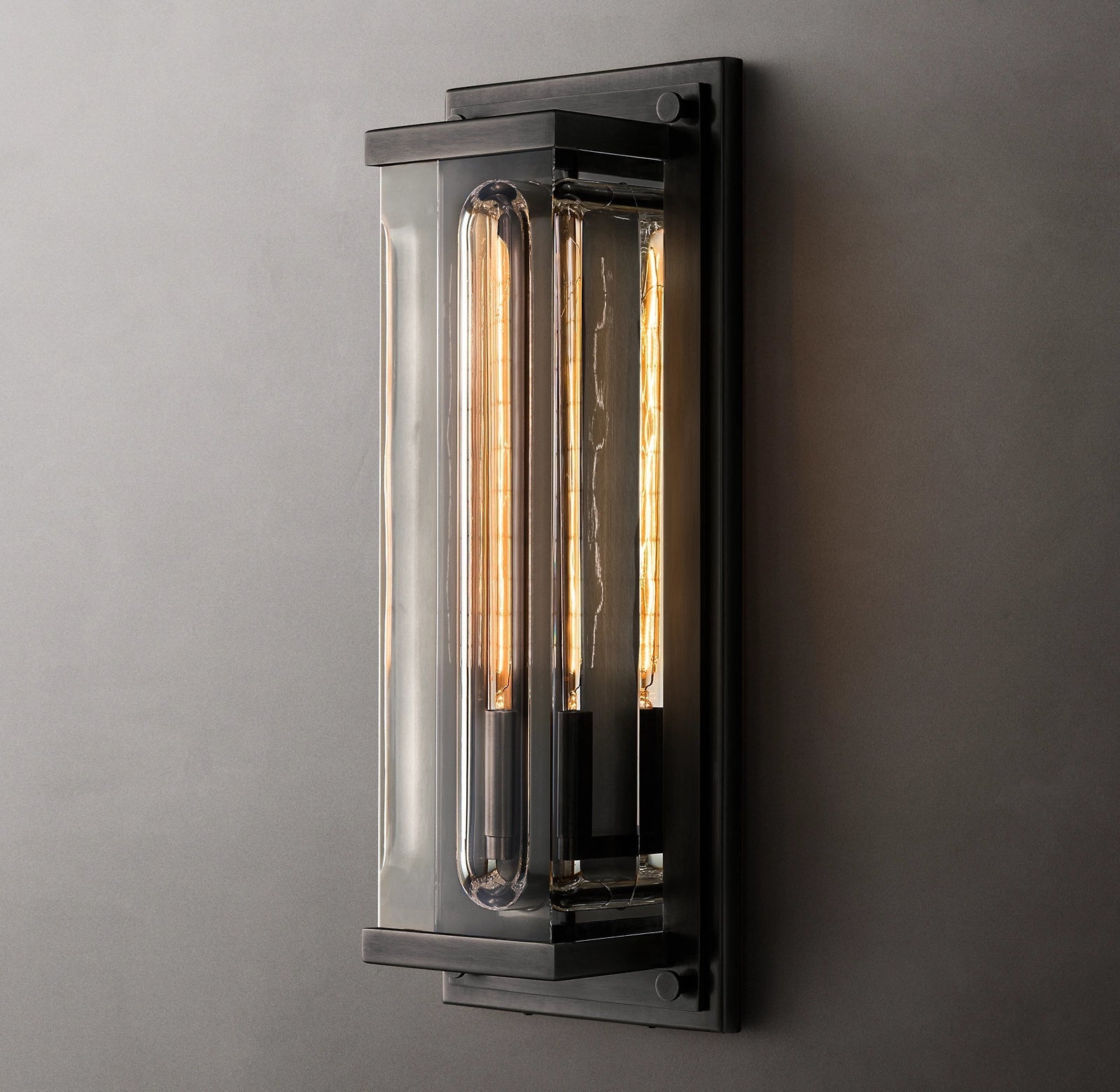 Saviles Modern Grand Rectangular Sconce H20"