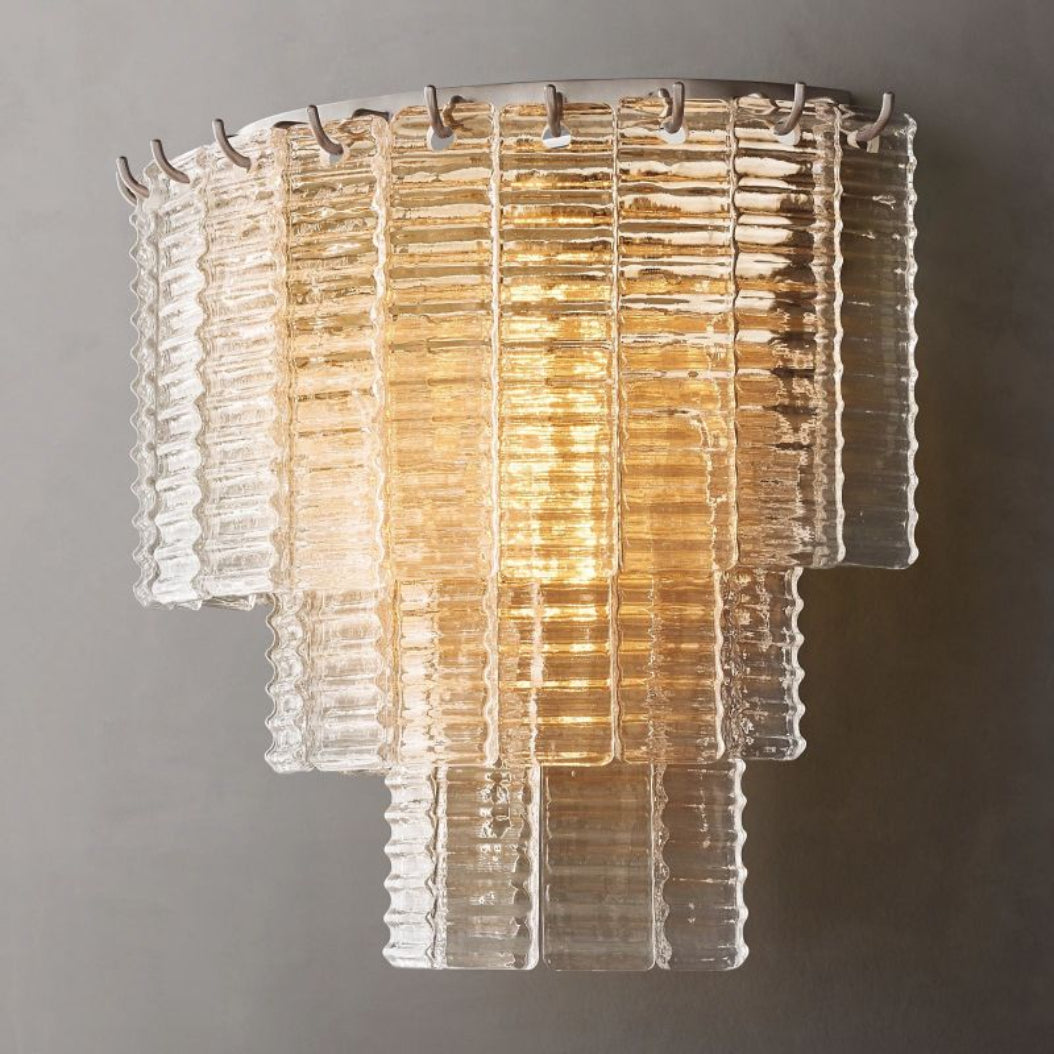 Sirene Clear Glass Wall Sconce