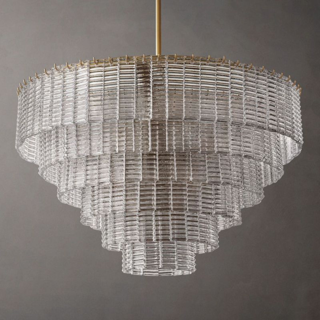 Sirene Clear Glass Round Chandelier 41”