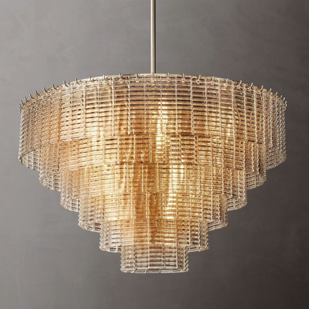 Sirene Clear Glass Round Chandelier 41”