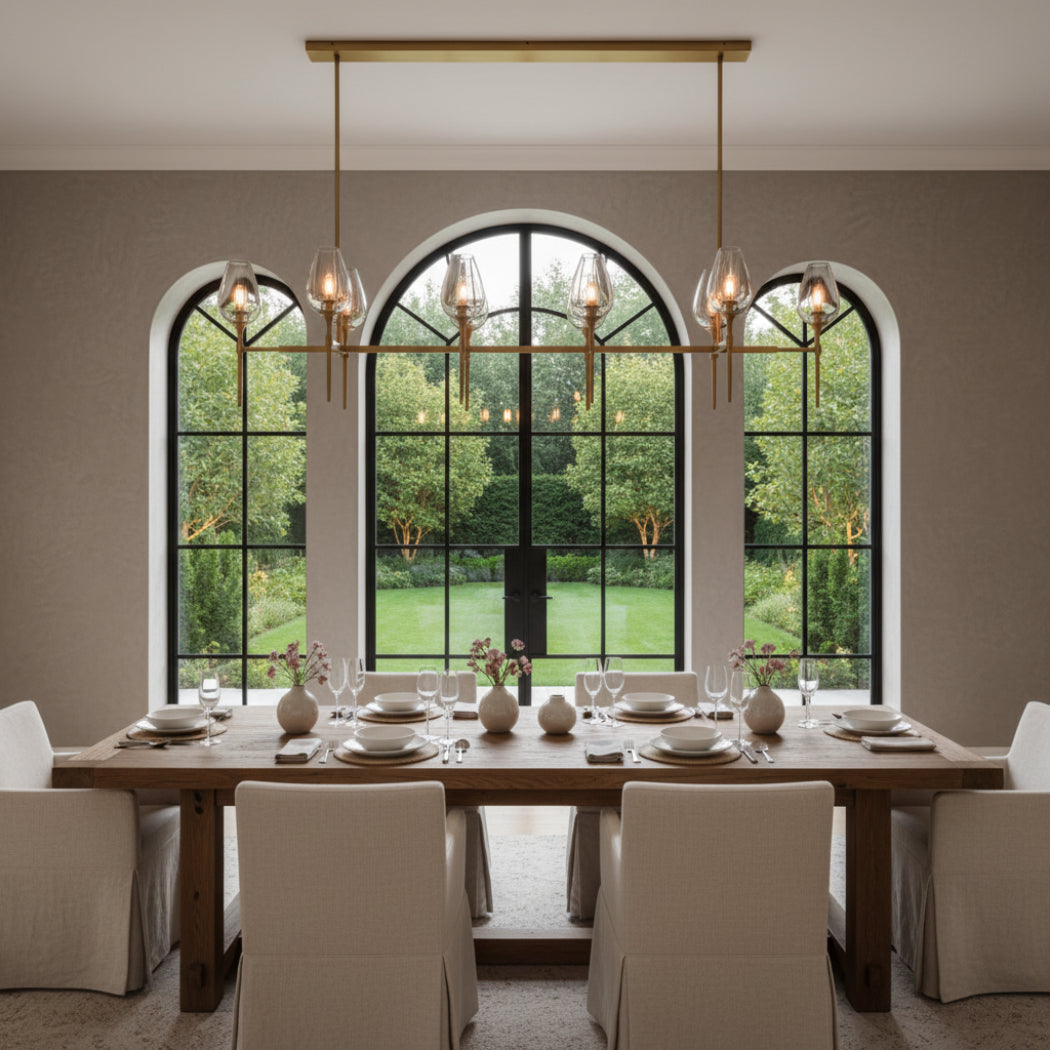 Tulip Modern Linear Chandelier 65"