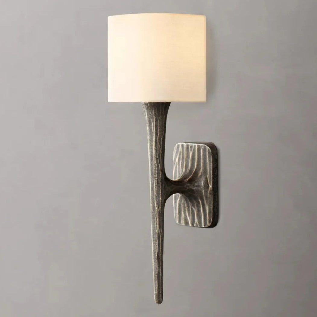 Thaddeus Shaded Glass Sconce Modern Wall Lamp