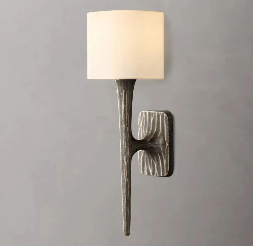 Thaddeus Shaded Glass Sconce Modern Wall Lamp