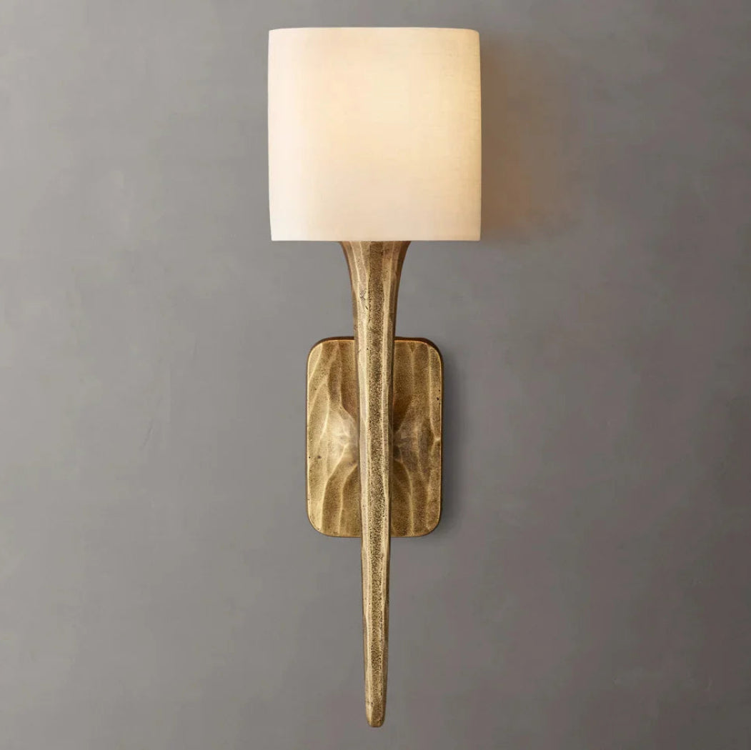 Thaddeus Shaded Glass Sconce Modern Wall Lamp