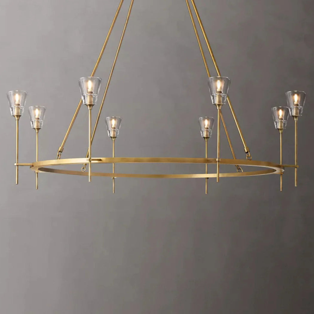 Torche De Verre Modern Round Chandelier 58"