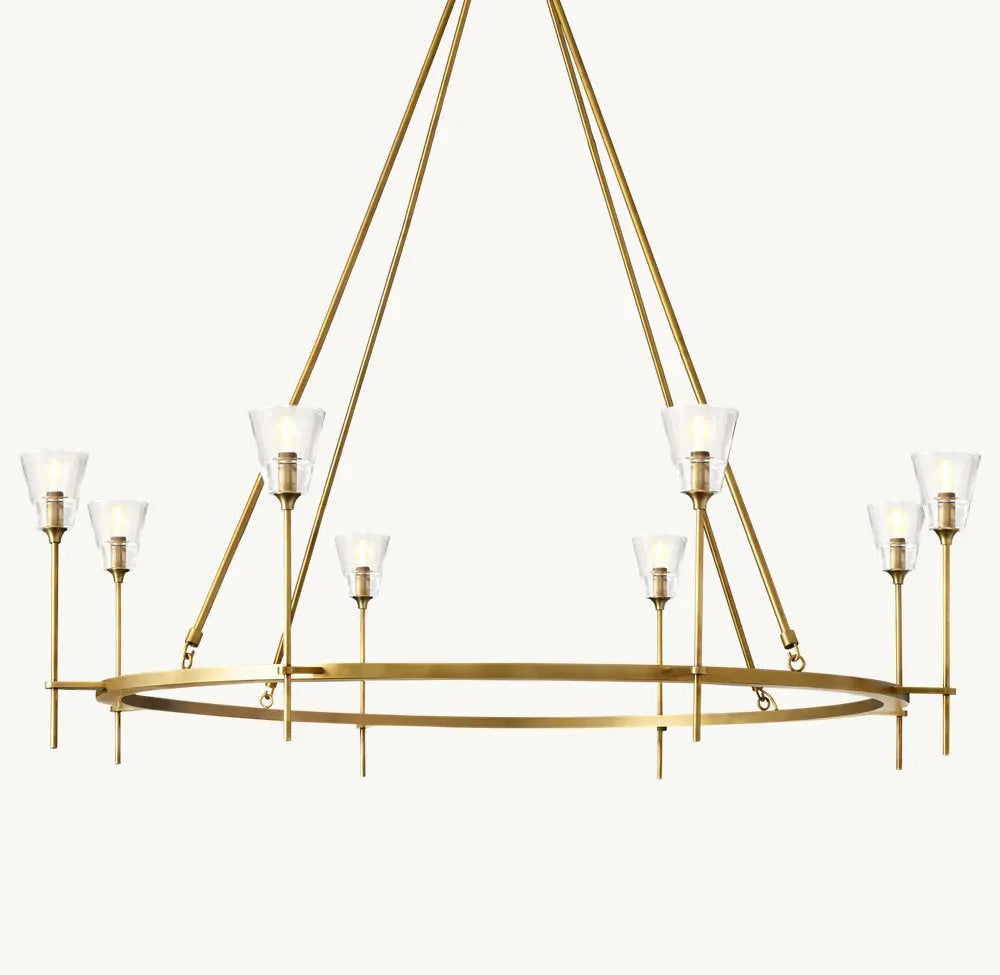 Torche De Verre Modern Round Chandelier 58"