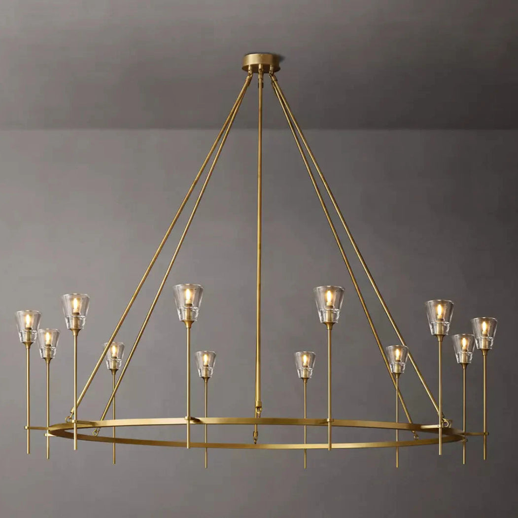 Torche De Verre Modern Round Chandelier 70"