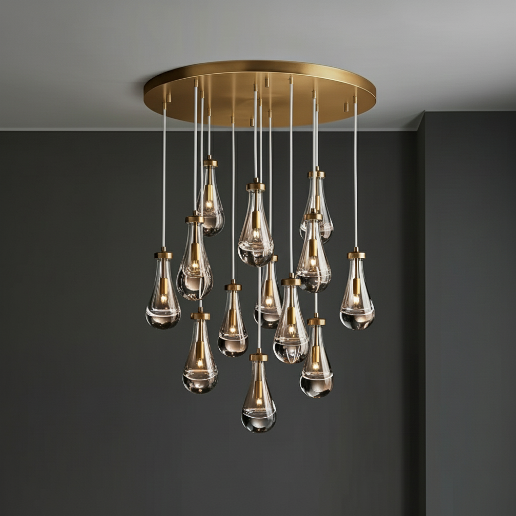 Modern Raindrop Chandelier