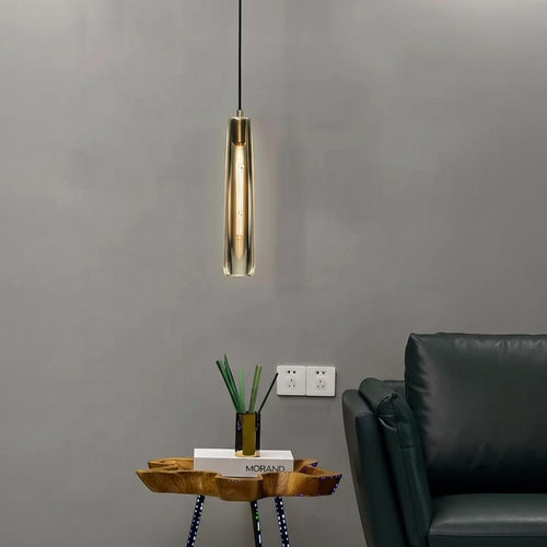 Conical crystal pendant