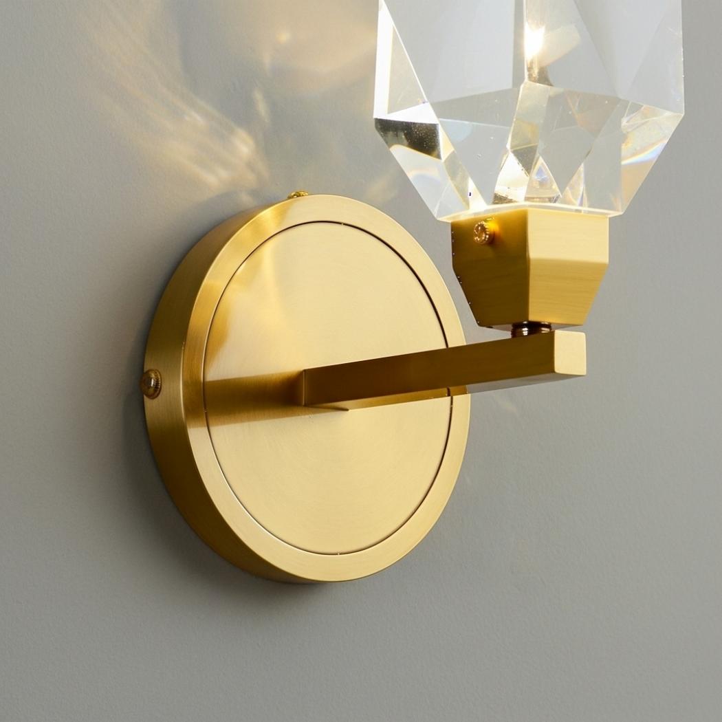 Faceted Crystal Prism Wall Lamp
