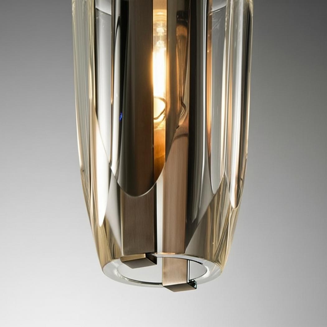 Conical crystal pendant