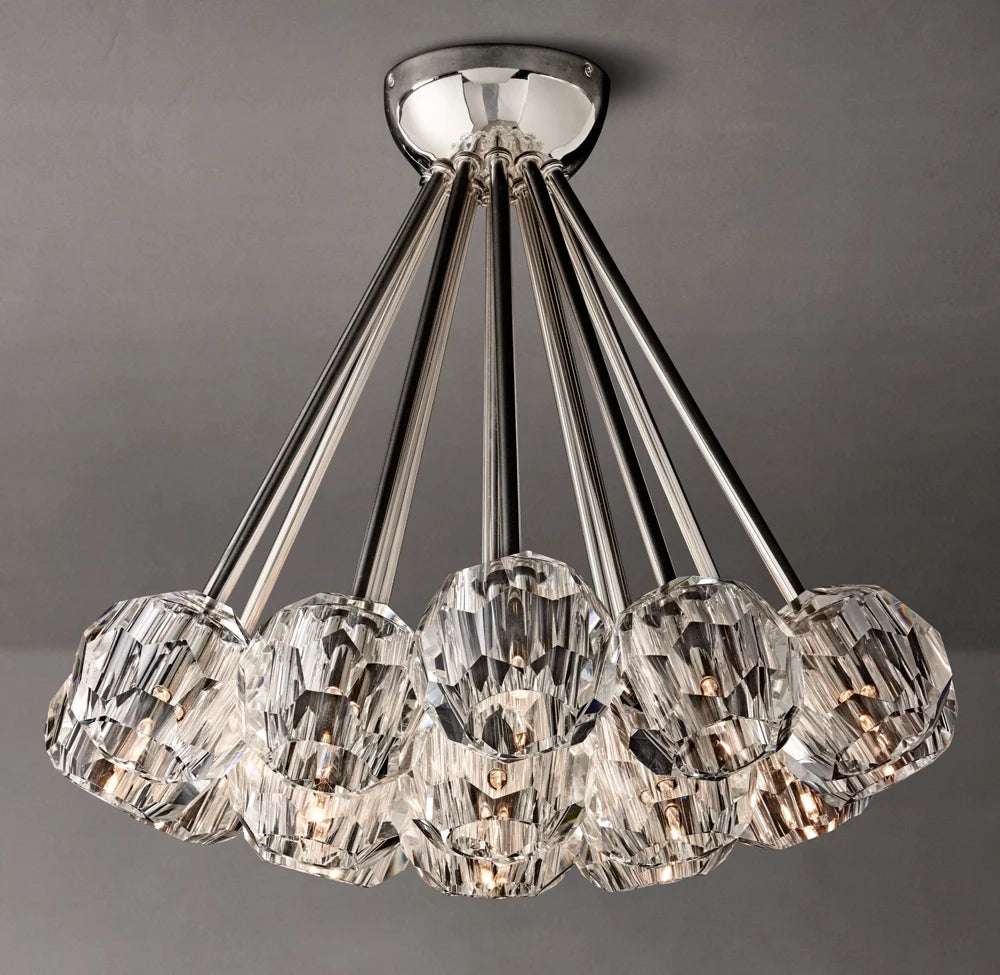 Boule De Modern Clear Flushmount 24"