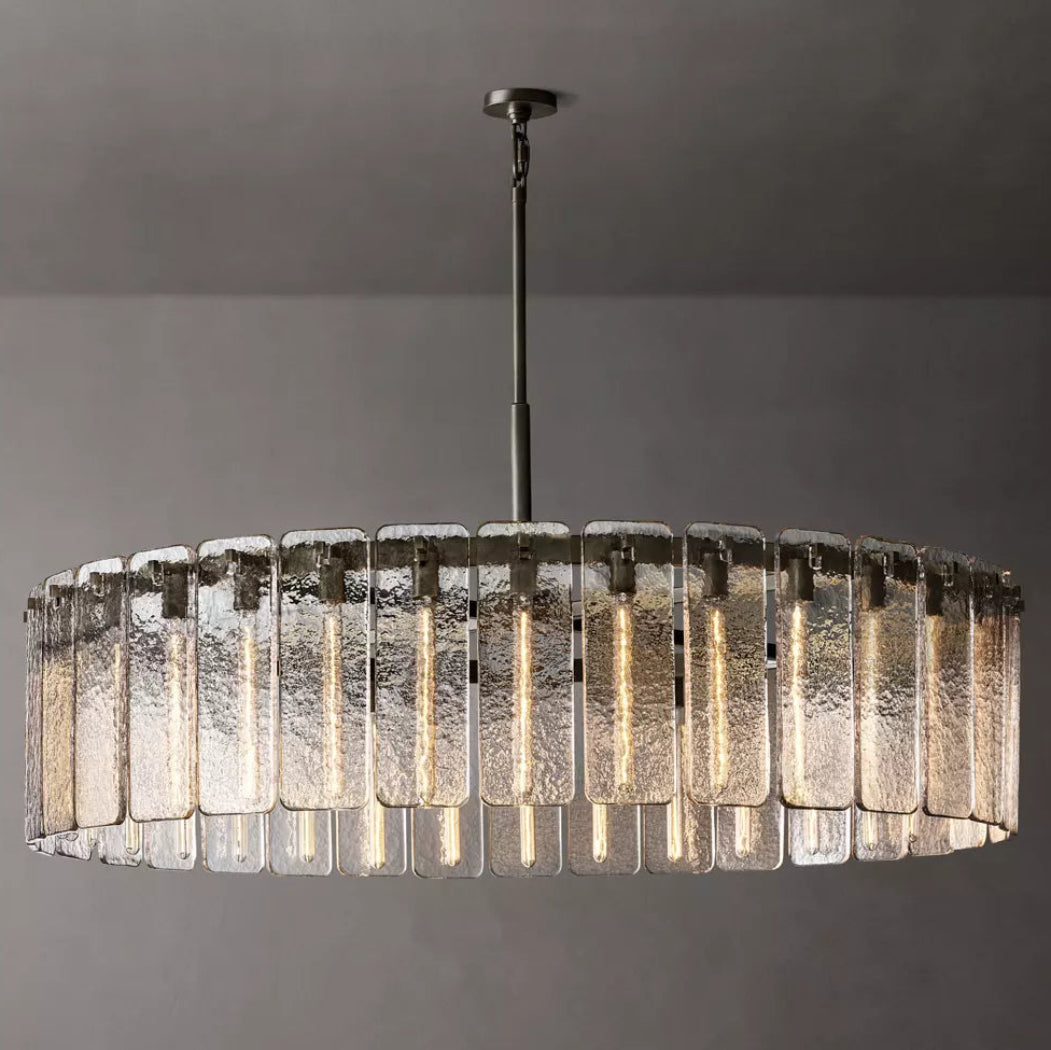 Calamette Modern Glass Round Chandelier 60"