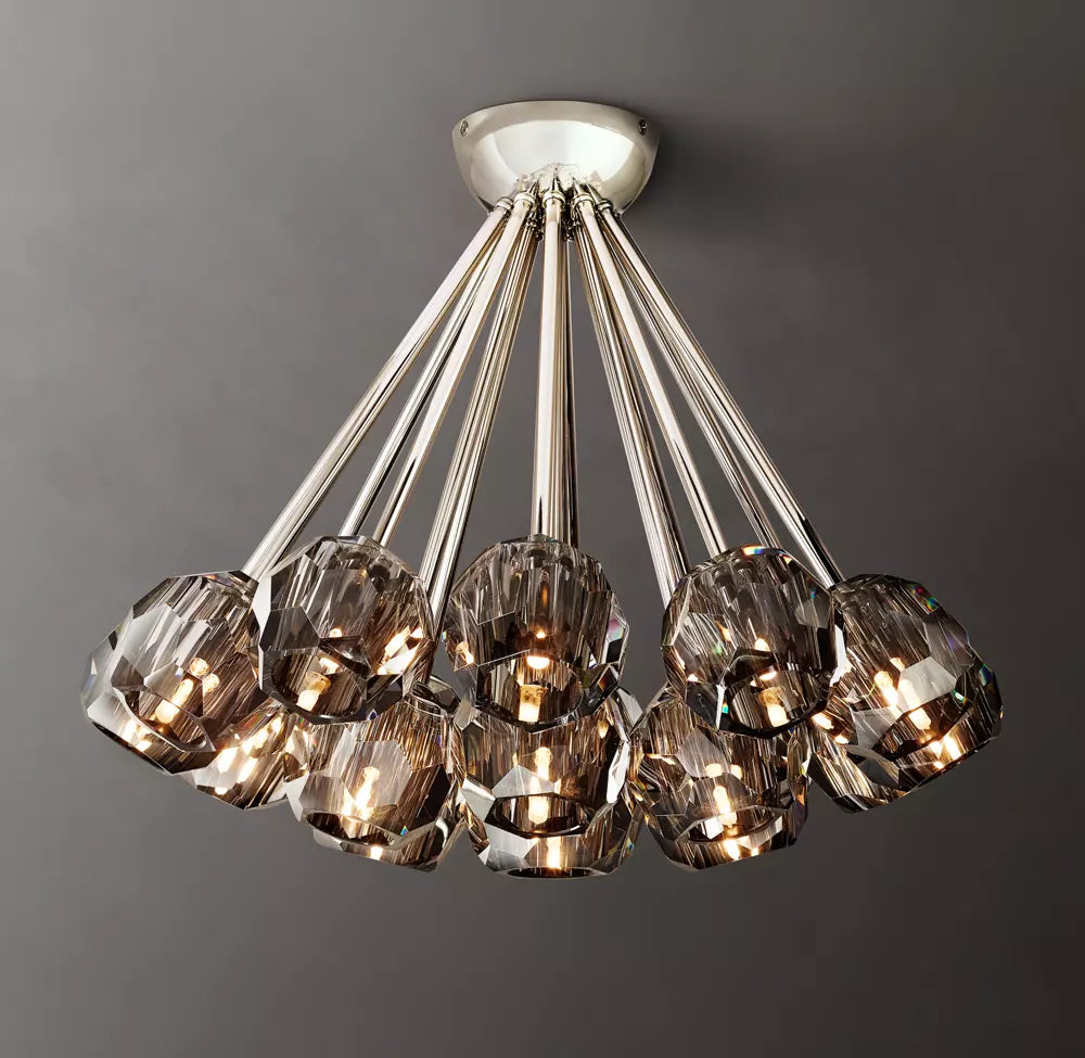 Boule De Modern Smoke Flushmount