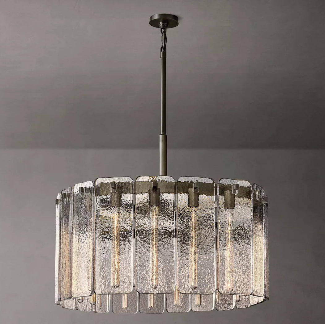 Calamette Modern Glass Round Chandelier 36"