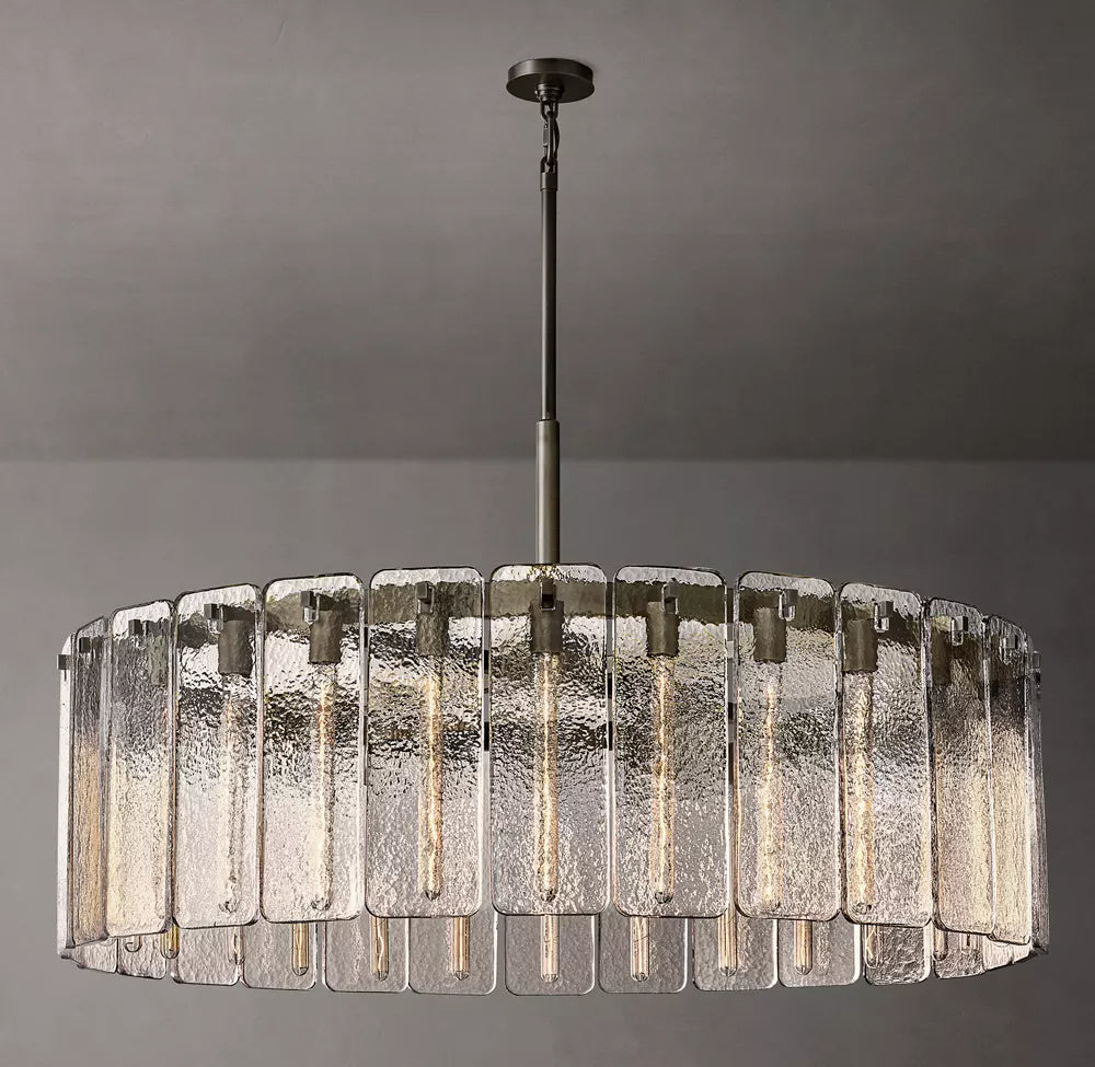 Calamette Modern Glass Round Chandelier 48"