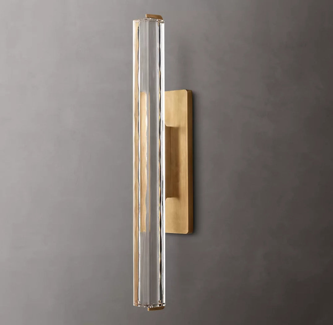 Audubon Modern Crystal Single Sconce 15/19/25"