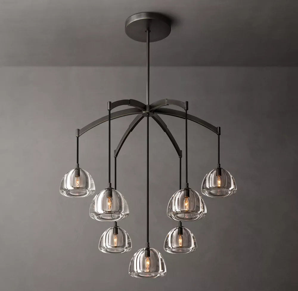 Hemispheres Modern Round Chandelier 36″