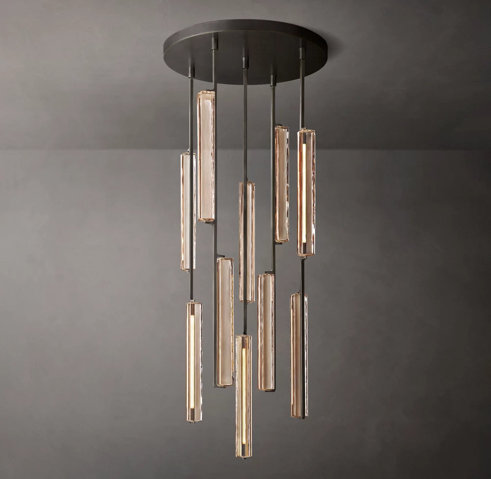 Audubon Modern Crystal Round Chandelier 24"