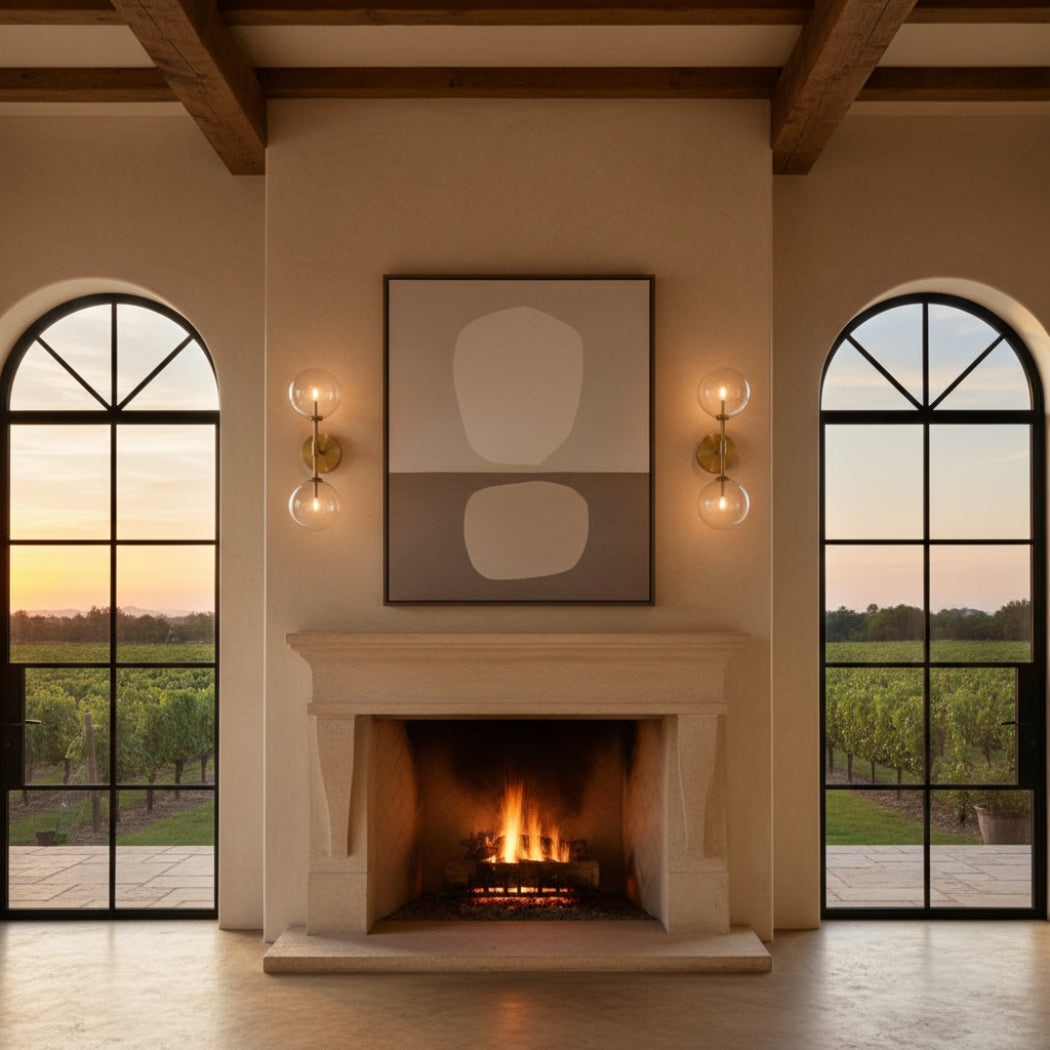 Sierra Glass Globe Linear Sconce